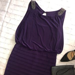💜Plum cocktail dress